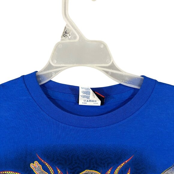 Rudeboyz Youth Graphic Tee Size Medium Skateboard Flames EUC - Picture 3 of 9